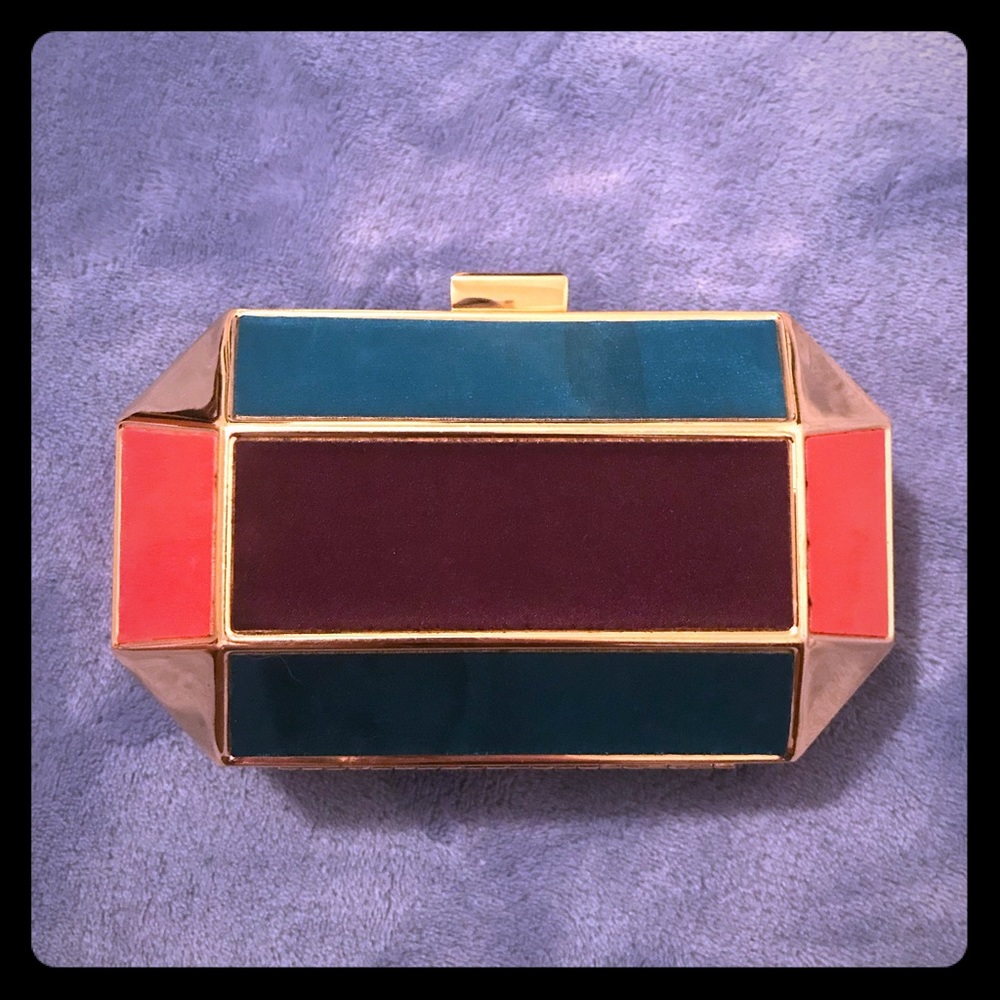Jewel Clutch Evening Purse Gold